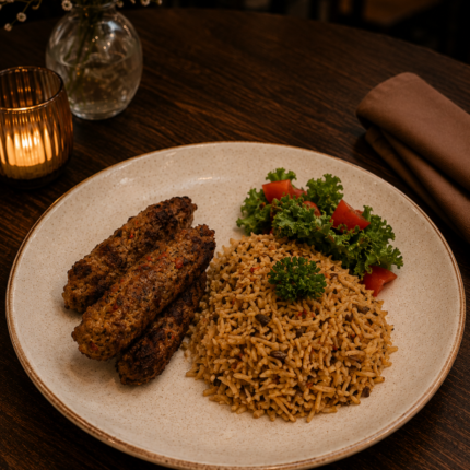 Angus Beef Kabab with Pilaf Rice