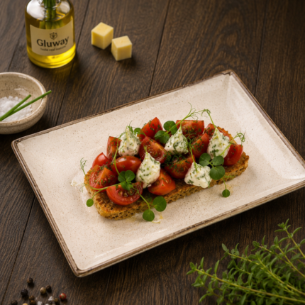 velvet tomato bruschetta